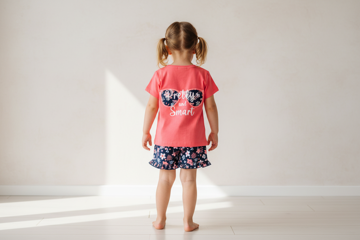 Girls' Pretty and Smart Outfit Set